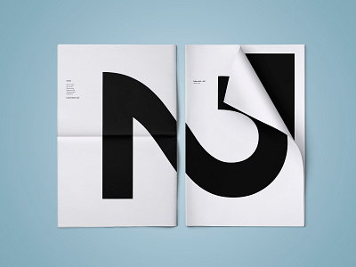 Newspaper Cover nr. 2 2 black and white concept concept art cover graphic design helvetica neue minimalism minimalist design newspaper newspaper cover print printed matter typography