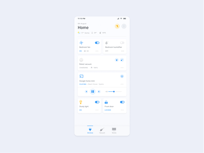 Smart home app app design smart home ui