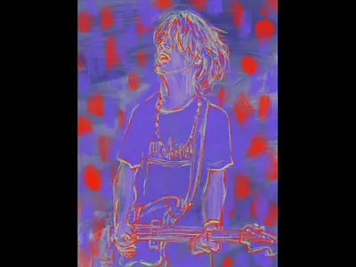 Thurston Moore drawing illustration painting sonic youth