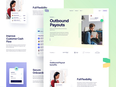 Assembly Payments - Outbound Payouts app branding colors dashboard design experience gradient graphic interface lander landing payment style guide typography ui user ux web website