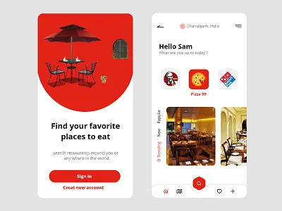Find restaurants around you app design best shot dribbble dribbble best shot find restaurant aap ui follow me follower restaurants tranding uidesign uiuxdesign