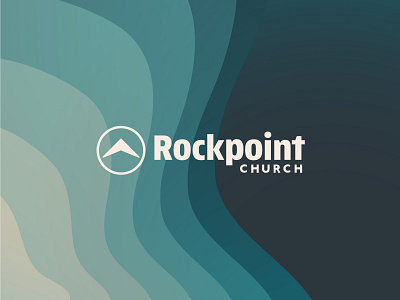 Rockpoint Church Brand Refresh arrow brand identity branding church circle logo modern waves