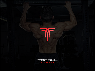 Topsul Fitness design initial logo initials logo logo logo design modern logo sports logo