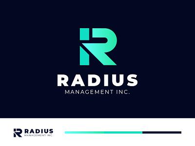 Radius Unused R Letter Logo agency brand identity branding company logo logo branding monogram r logo