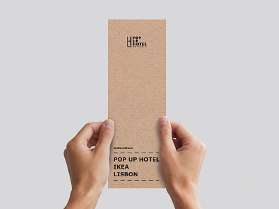 IKEA Popup Hotel Meeting Invitation Proposal communication design graphic invitation invite mockup typography