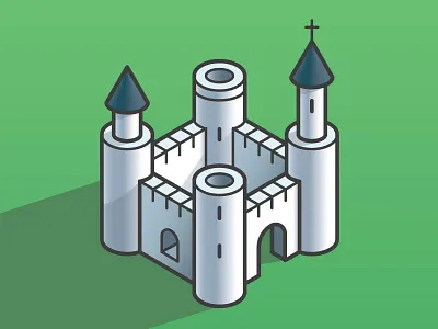 Castle Dribbble castle design illustration richmond vector virginia