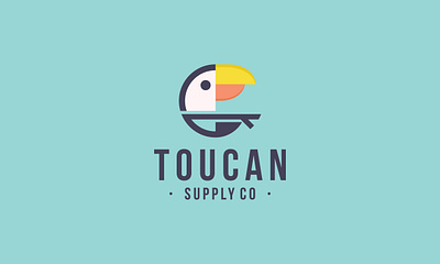 Toucan logo animation app bird logo branding design icon illustration logo minimal toucan logo typography vector