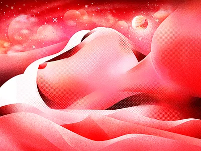 Self Love body character digitalart feminism galaxy girl character graphic illustration photoshop sky texture woman