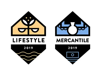 Modern Mountains Badges art brand identity branding design digital drawing illustration illustrator logo print vector