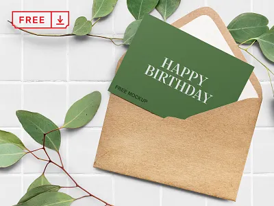 Elegant Greeting Card Mockup brand branding bundle design download elegant free free psd freebie greeting card icon identity logotype mockup psd template typography