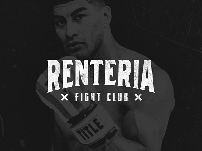 Renteria Fight Club branding design fight icon identity logo logotype mark martial arts merchandise merchandise design mma texture type typography vector