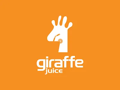 Giraffe juice animation app branding design giraffe healthy icon illustration illustrator juice logo smart typography typography logo unique vector