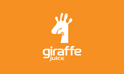 Giraffe juice animation app branding design giraffe healthy icon illustration illustrator juice logo smart typography typography logo unique vector