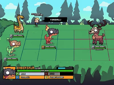 Monster Town - Battle battle game art game design game ui