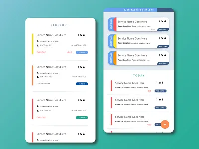 Mobile App - "Mobile Technician" mobile app mobile app design mobile app development mobile ui ui ui design ux