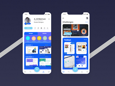 UpLabs Profile Ui Redesign (Freebie) app app design clean design figma freebie illustration ios iphonex minimal mobile ui profile ui user experience ux vector website