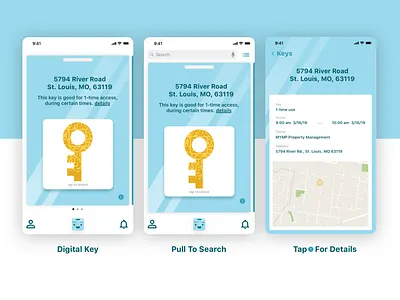 Keybot Mobile - Key Cards android app app design ios keybot ui ux