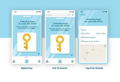 Keybot Mobile - Key Cards android app app design ios keybot ui ux