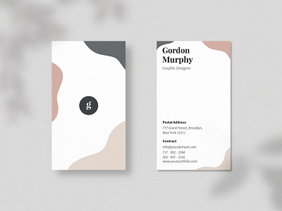 Minimal Business Card Template - Vol.02 branding business card identity minimal minimalist template template design