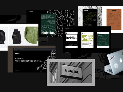 Habitat Brand agency brand branding case study clean colors creative design graphic design identity logo ui