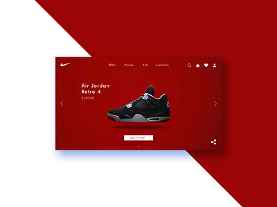 Nike UI Kit app branding ui ui design user interface ux ux design web design