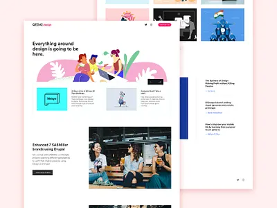 qed42.design agency landing page casestudy design landing page one page site parallax uiux