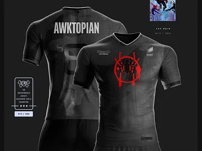 U-365 : The Noir advertising apparel brand branding campaign design design illustration jersey design jersey mockup jerseys marketing merchandise spiderman spiderverse sports branding sports design sportswear typography