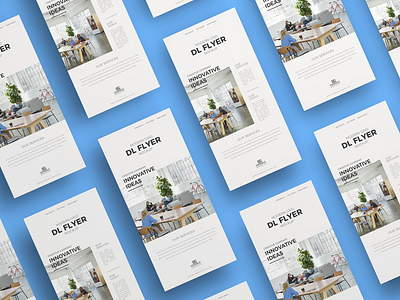Free Modern Grid DL Flyer Mockup branding download flyer flyer mockup flyer template font free free mockup freebie identity logo mock up mockup mockup free mockup psd mockups print psd stationery template