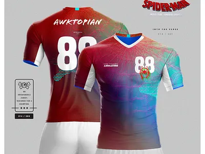 U-365 : Into the Verse advertising apparel brand branding campaign design design illustration jersey design jersey mockup jerseys marketing merchandise print spiderman spiderverse sports design sportswear typography