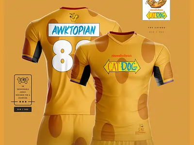 U-365 : The CatDog advertising apparel brand branding campaign design cartoon catdog design illustration jersey design jersey mockup jerseys marketing merchandise nickelodeon nicktoons sports design sportswear typography