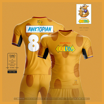 U-365 : The CatDog advertising apparel brand branding campaign design cartoon catdog design illustration jersey design jersey mockup jerseys marketing merchandise nickelodeon nicktoons sports design sportswear typography