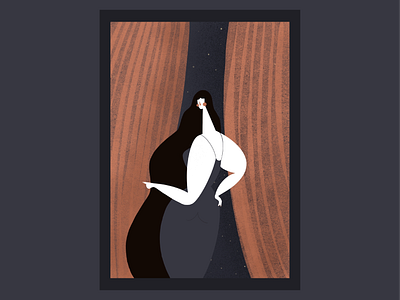 night out character design girl illustration minimal minimalistic procreate procreateapp women