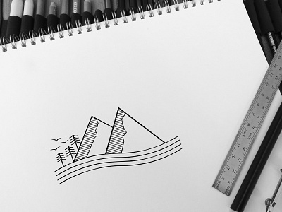 Mountain logo branding business logo clean clean logo clean logos icons color ideas design flat identity illustrator logo logoclub logodesign logos logotype minimal mountain mountain biking mountain logo mountains vector