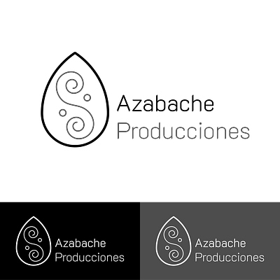 Corporate Logo - Azabache Productions - 2018 2018 branding design freelancing linework logo vector venezuela visual studio