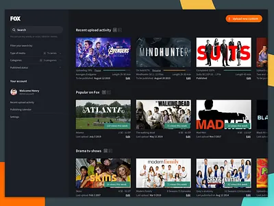 Streaming video platform app concept design movie app movies series streaming streaming app ui video