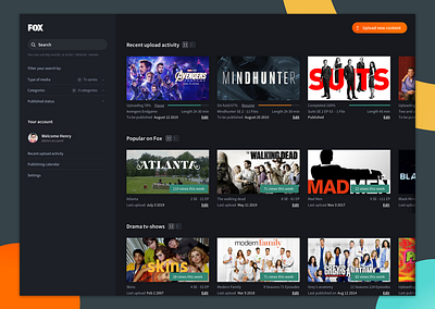 Streaming video platform app concept design movie app movies series streaming streaming app ui video