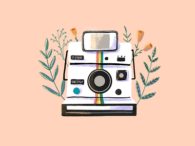 Polaroid camera art artist camera children art draw editorial art editorial illustration illustration photography polaroid polaroids vintage vintage camera