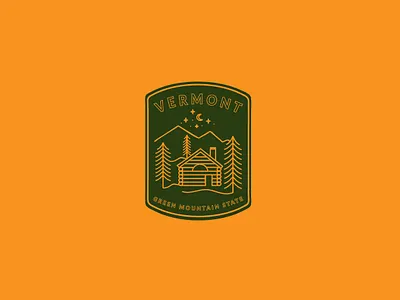 For My Green Mountain Friends graphicdesign logo patch vermont