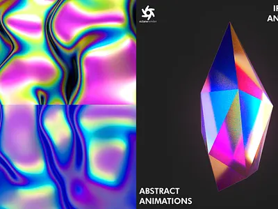 Iridescent Material Octane Tutorial 3d animation 3d crystal 3d material abstract cinema 4d cinema4d colorful crystal iridescent klarens liquid liquid motion material octane octane render reflective specular