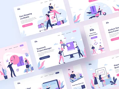 Vela Illustration Library I adobe xd creator design system figma illustraion illustrations illustrator ios library mobile package scenes sketch startup svg ui kit ui templates ui8 vector web