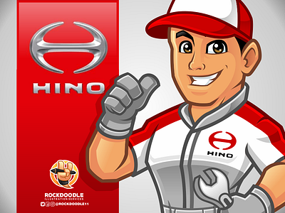 Hino Character art avatar bestvector caricature cartoon cartoonlogo character charactermascot design digital digitalart hino illustration mascot mascotdesign portfolio rockdoodle toyota vector web