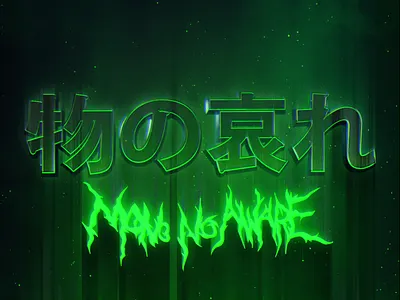 Mono No Aware Logo 3d 3d logo after effects berlin branding c4d design icon logo mexico motion typography vector