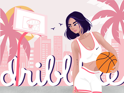 Hello Dribble 🏀 graphicdesign illustration ui ux