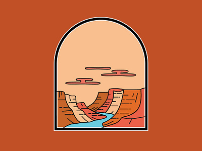 Grand Canyon adobe illustrator design dribbble grand canyon illustration lineart usa vector