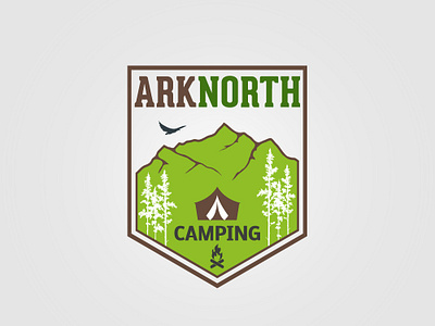 Arknorth brand branding camping dribbble kids logo logo design monogram outdoor outdoor badge outdoor logo outdoors vector vintage