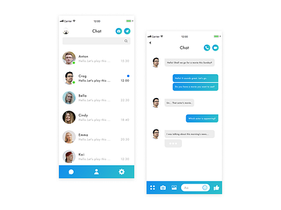 Daily ui13 app design direct messaging ui