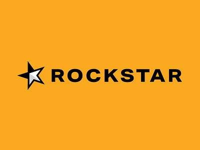 Rockstar Games Rebrand branding design flat logo