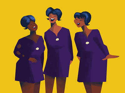 Singin' backup singers character character design concept art photoshop singers women