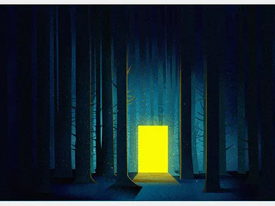 Gate of light design illustration 插图