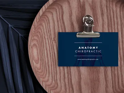 Chiropractor Business Card anatomy back pain brand branding business card chiropractor healthcare heath identity design mockup physiotherapy spine visual identity